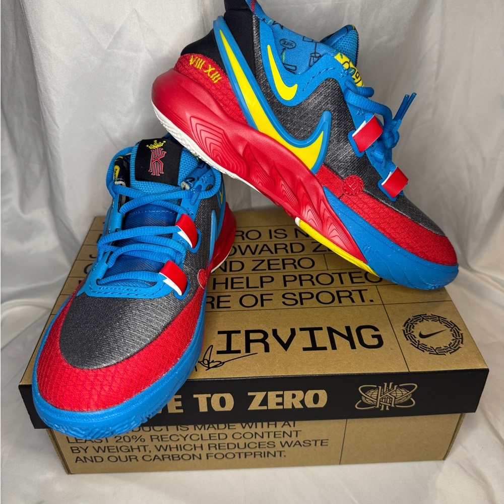 New Nike Kyrie 8 Go GS Black Yellow 5.5Y/7W Basketball Shoes